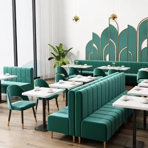 Более дизайн коммерческая мебель кафе-бар магазин гамбургеров KTV Club кожаный секционный диван ресторан гостиная