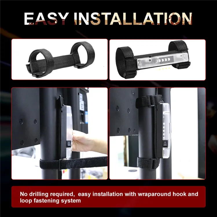 
Wholesale Universal Roll Bar Mount Up To 4 Inch Magnetically Absorbable Courtesy Work Light Battery Operated Led Light Strip 
