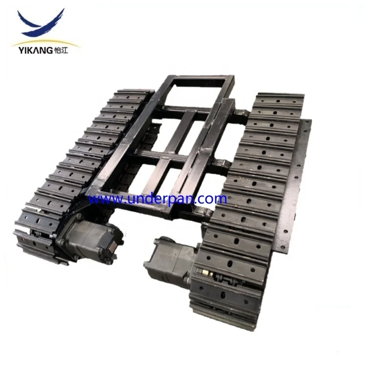 China manufacture 700kg steel track undercarriage with expansion link for mini hydraulic excavator drilling rig crawler chassis