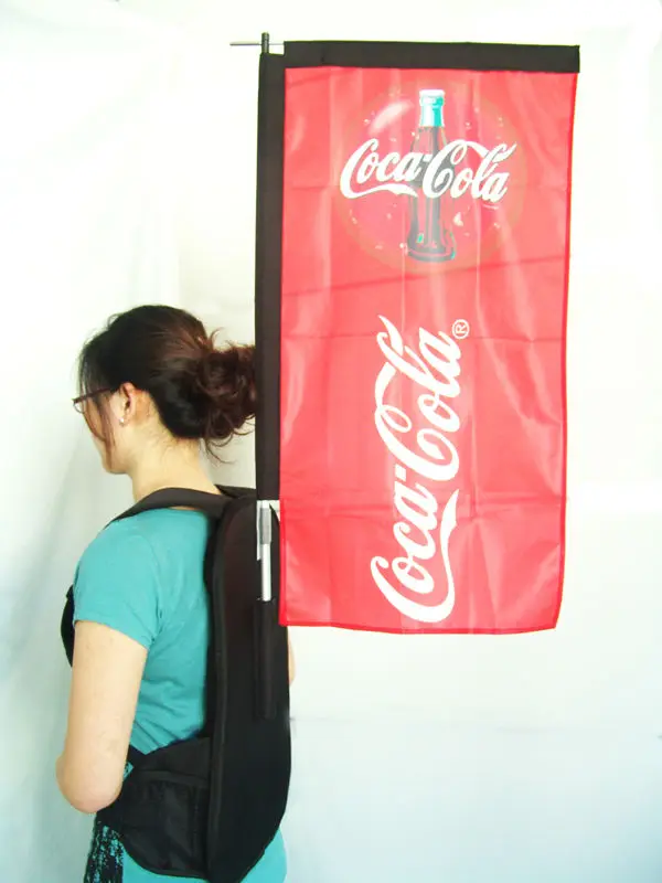 Ходячая реклама Рюкзак Прямоугольный Флаг Баннер