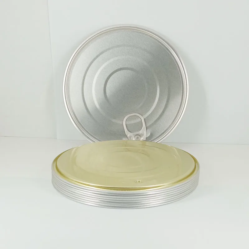 New Arrival 140mm Easy Open Lid 504# Aluminum Easy Open Lid for Canned Food TFS Easy Open End for Coffee Can Cap Big Can Cover