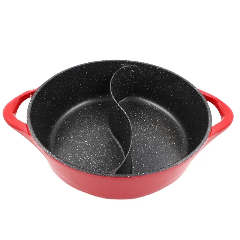 Аутентичный Китайский двойной вкус горячий горшок плита Master Star sessentials Non-Stick индукционный совместимый современный материал