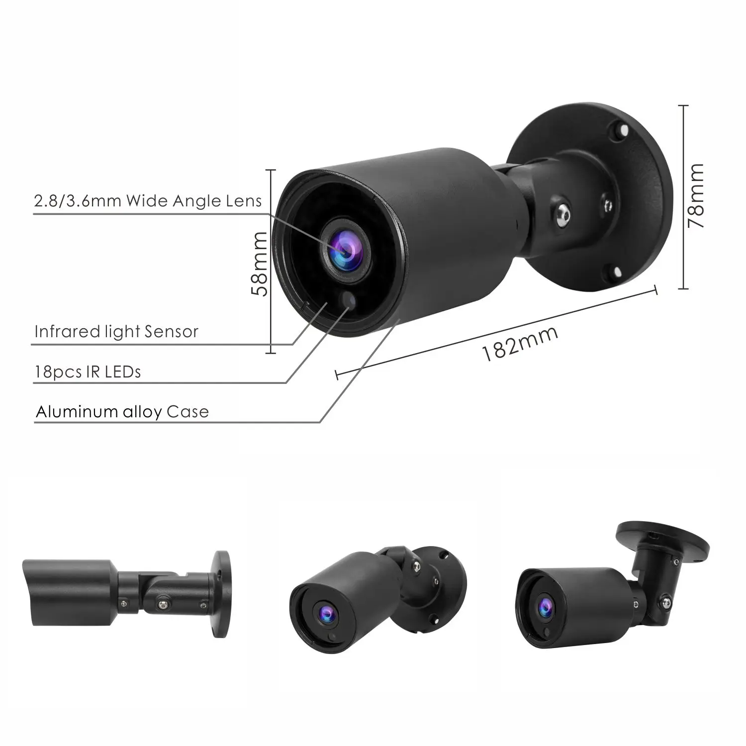 Besview 8MP IMX415 F1.0 Aperture Low-light WDR IP Colorvu Ultra Starlight CCTV Camera