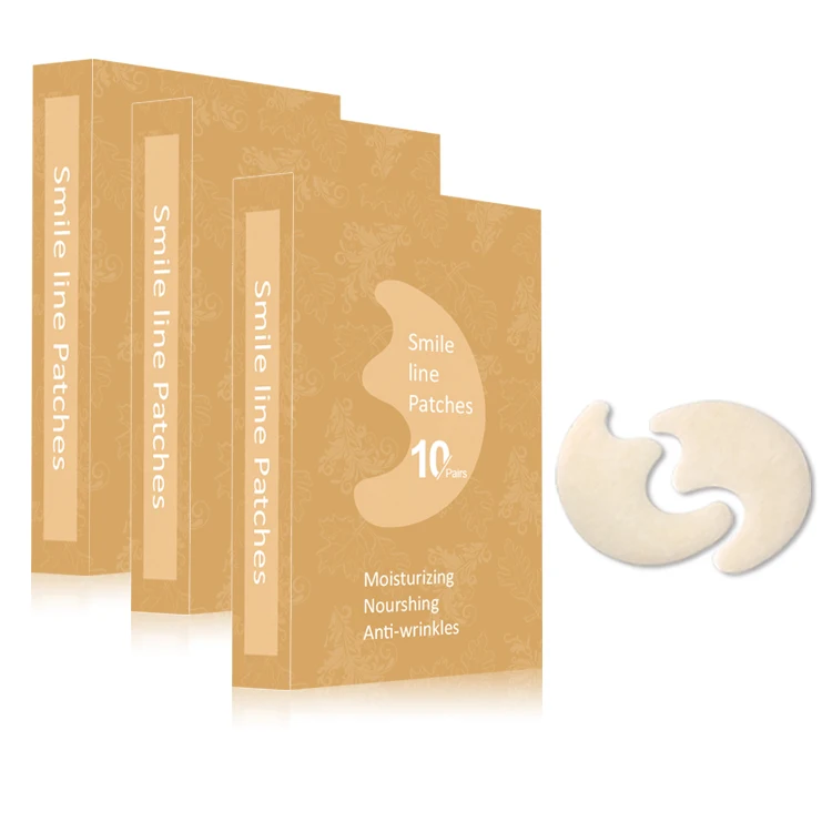 Best Sale Odm/oem Collagen Peptide anti-wrinkle aging pads Facial Patches Wrinkle Remover Strips Nasolabial Folds Patch