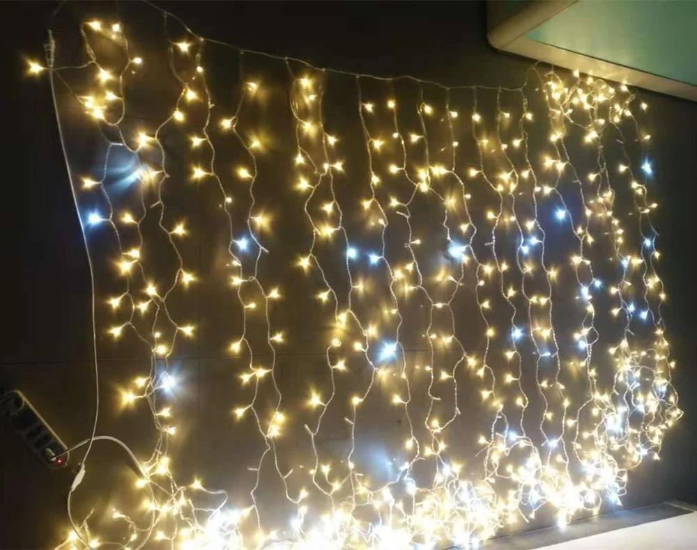 twinkle light curtain