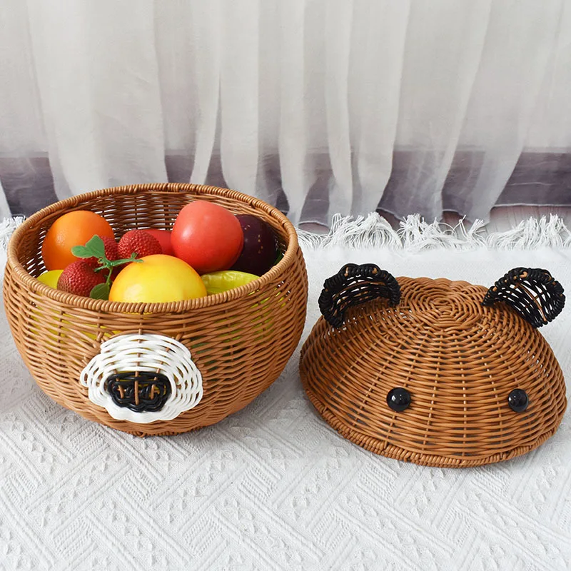 Корзина для хранения плетеная из ротанга