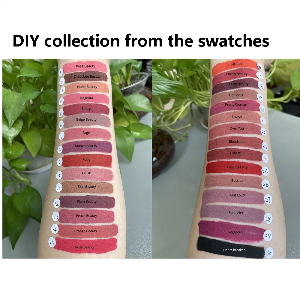 Wholesale Custom Logo Lip Gloss 4 colors Beauty Gift Matte Lip Makeup Liquid Lipstick Lipgloss Vendor
