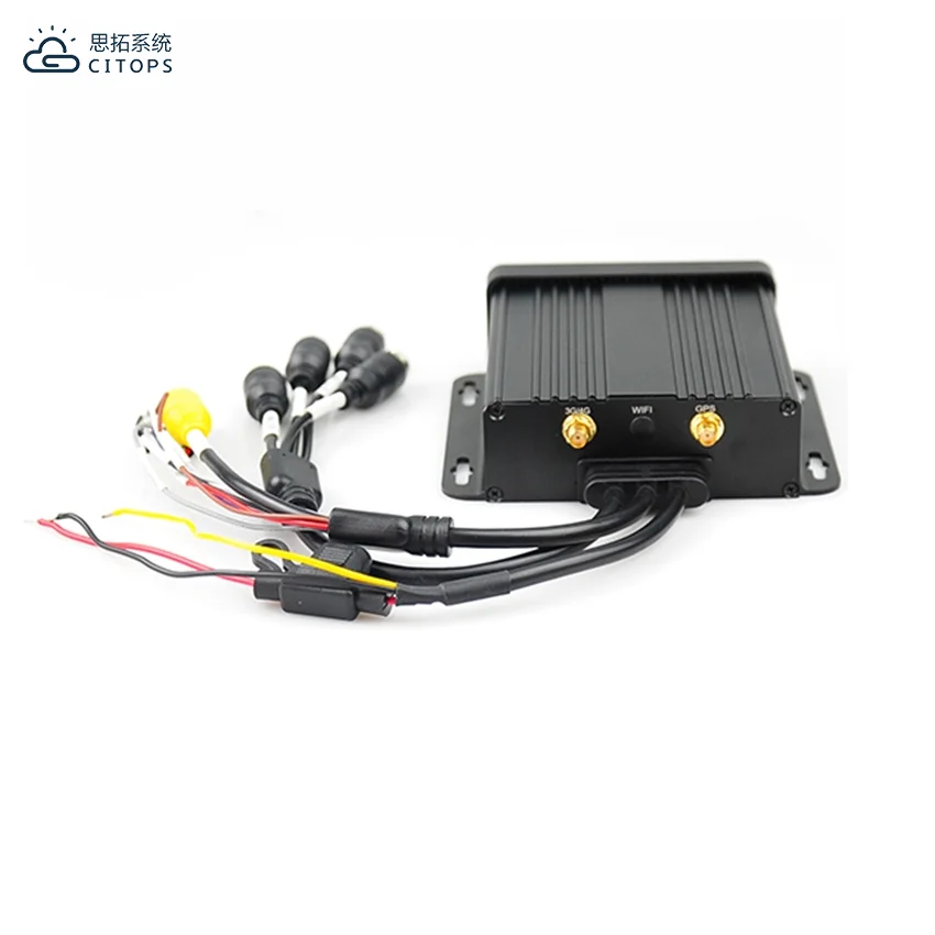 4ch mdvr 3g 4g gps car mobile dvr with PTT intercom function H.264 Max 1*256GB SD OEM 1ch CVBS