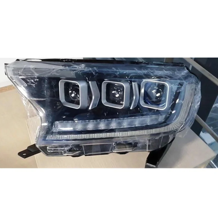 GELING led pickup head lamp 3 projector lens lights headlight for FORD RANGER 2014 2015 2016 2017