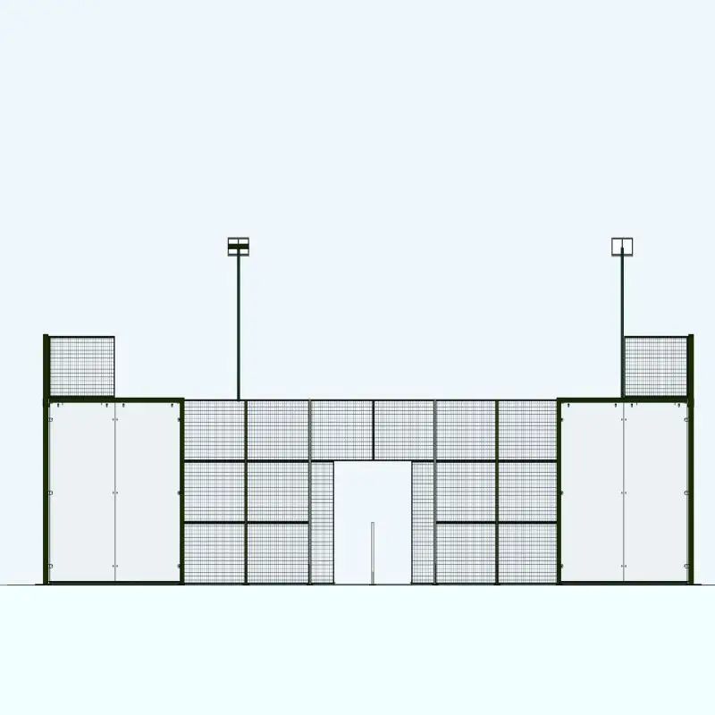 Factory Hot Sales Modern Design Professional Outdoor Panoramic Padel Tennis Court