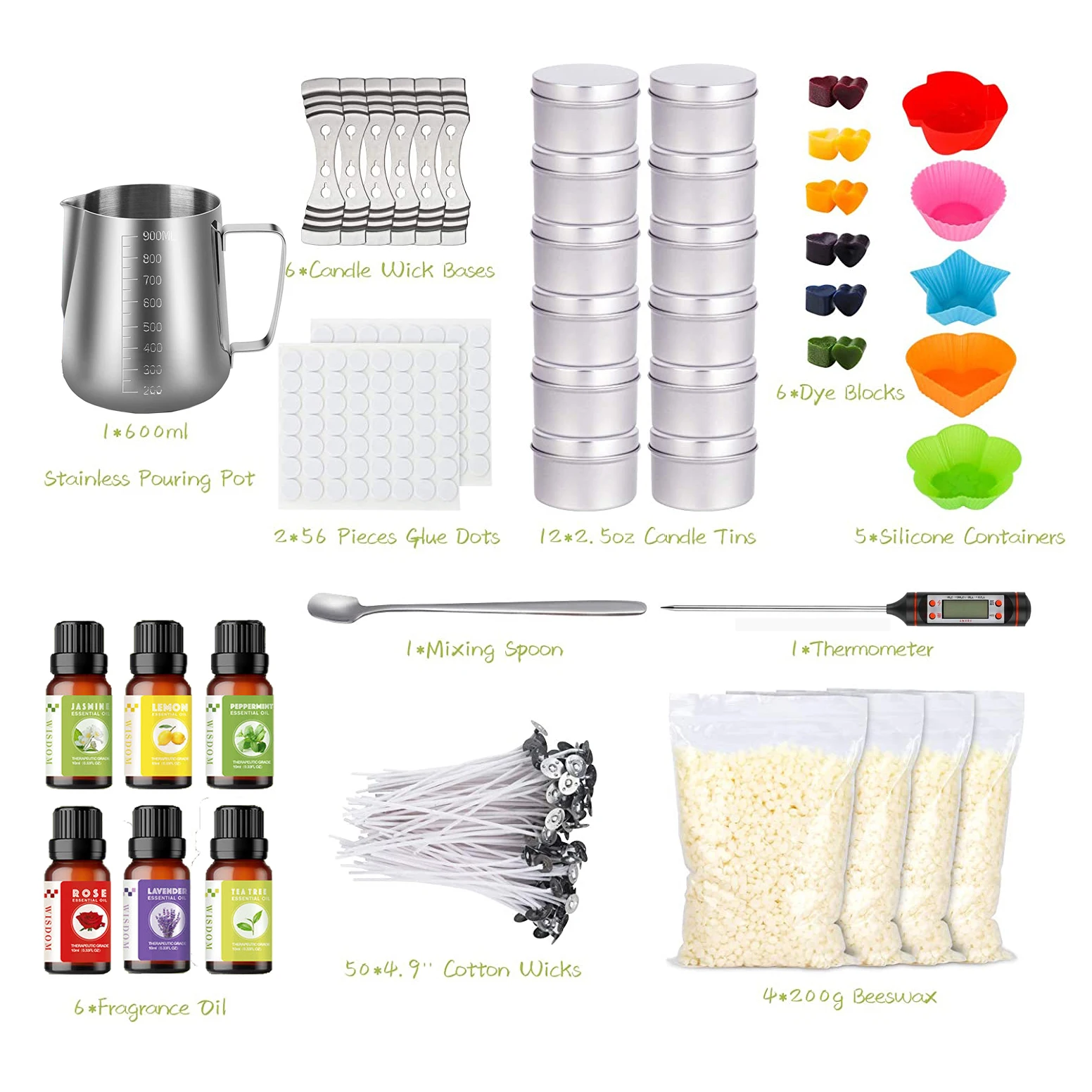 
Wholesale Mini Large Premium Kids Scented Soy Candles bean candle making kit set diy for children 