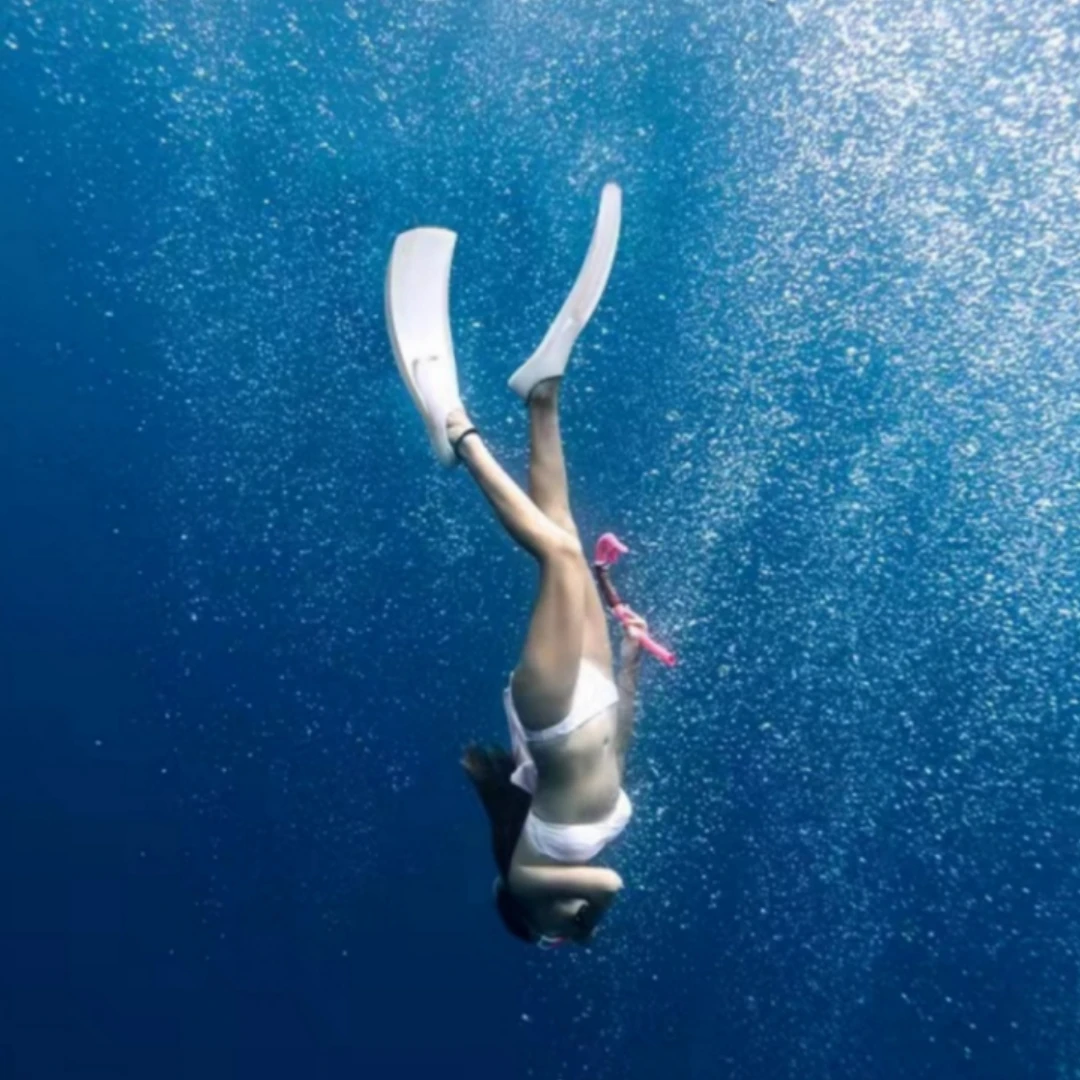 XS Snorkel Long Fins Comfortable Soft Full Foot Snorkeling Fins Scuba Diving Freediving for Kids Swimming Snorkeling Flippers