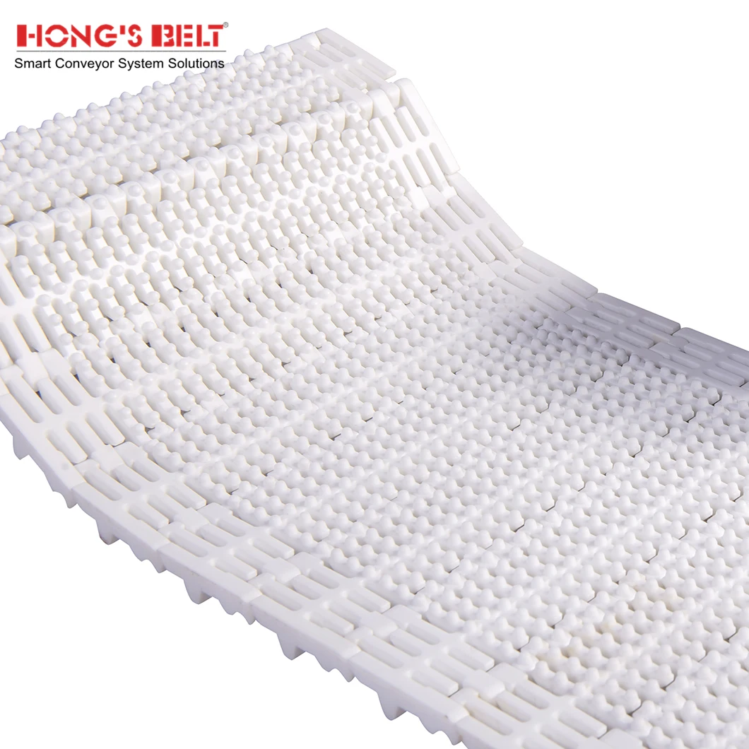 HONGSBELT HS-103B-HD-AN Flush Grid Top belt Plastic Modular Belt Replacement Series 800 Flush Grid Nub Top