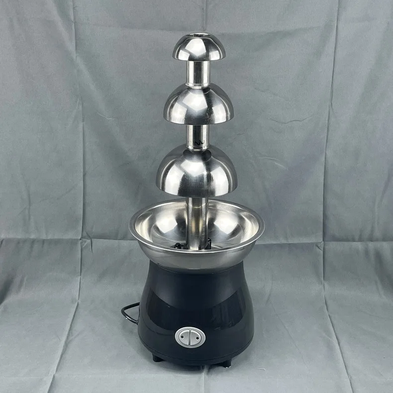 Hot selling 304 stainless steel wedding party Hotel customized logo professional restaurant chocolate fountain