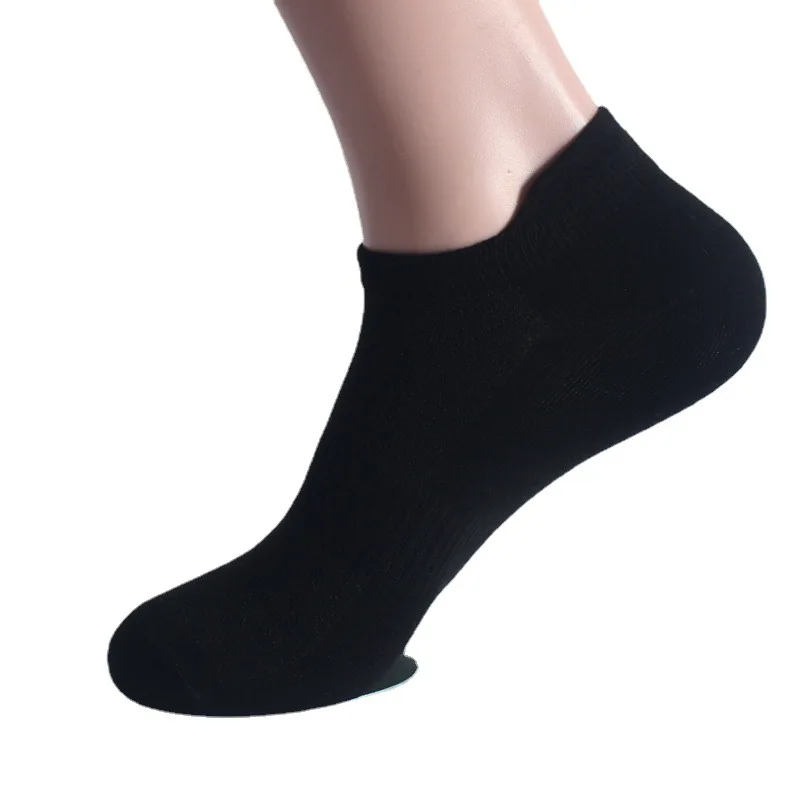Hot sale solid designer color cotton socks breathable mesh sports socks men ankle invisible socks