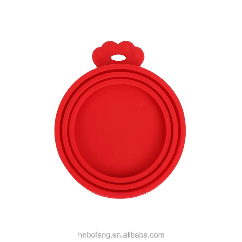 Fit 3 sizes Cans BPA Universal Size Free Storage Cover Silicone Can Lids for Pet Food Can