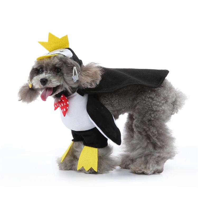 Роскошный бренд модный костюм для домашних животных Косплей собака Хэллоуин одежда Пингвин Одежда собак и кошек