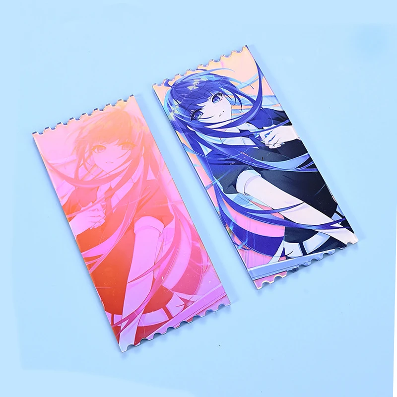 Clear Anime Kpop Photocard Printer Liquid Ticket Custom PVC Acrylic Photocard Holder Holographic Acrylic Photo Card Keychain