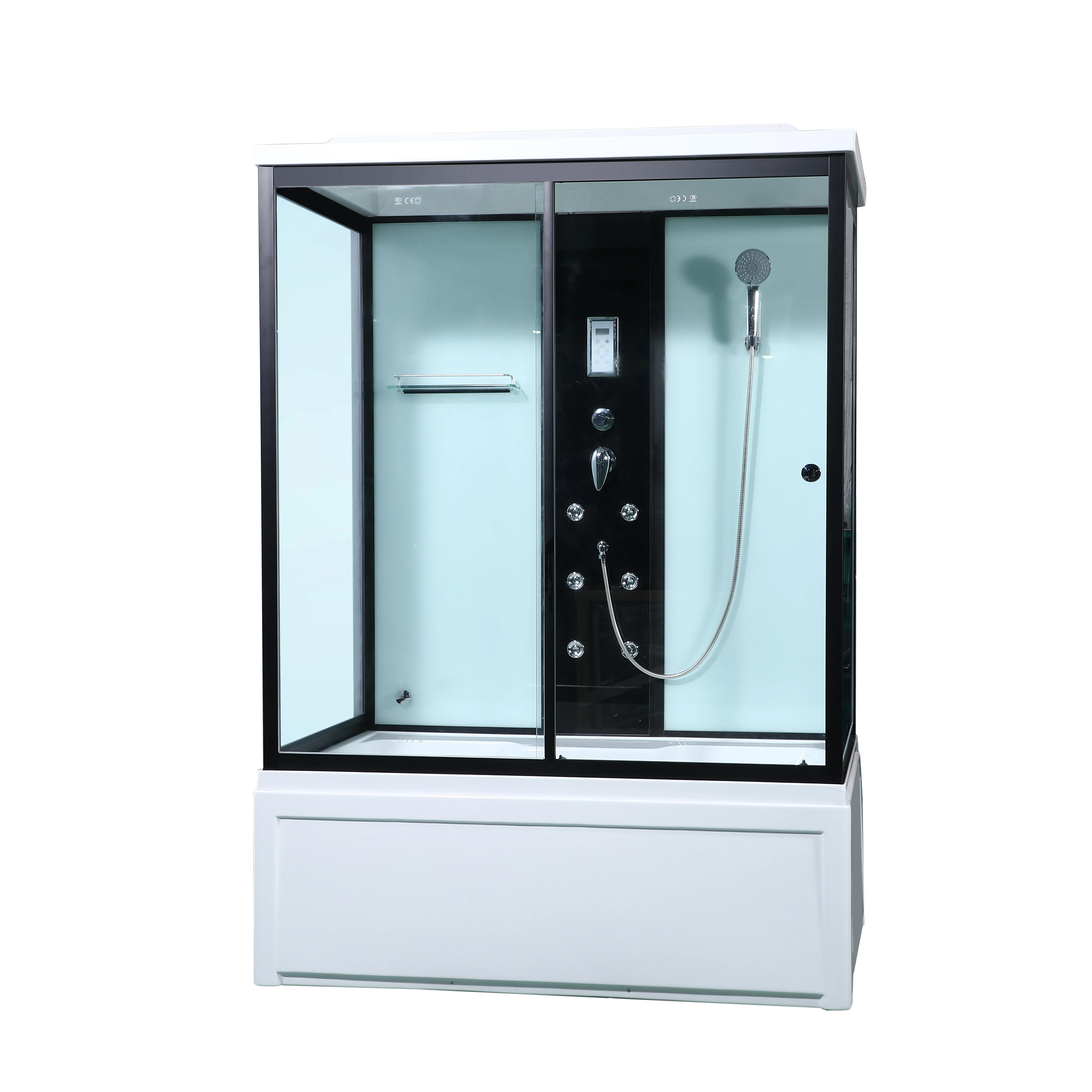 ORans Luxury Modern Bathroom Shower Faucet Cabin Room Sliding Glass Rooms Enclosures With Tub