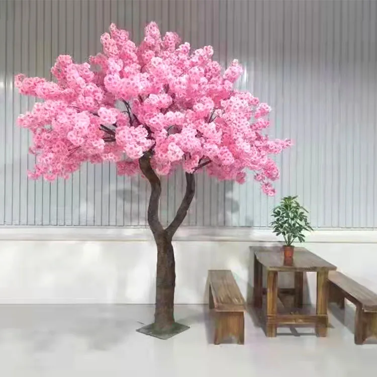 China supplier cheap large artificial big outdoor cherry pink cherry blossom tree for sale