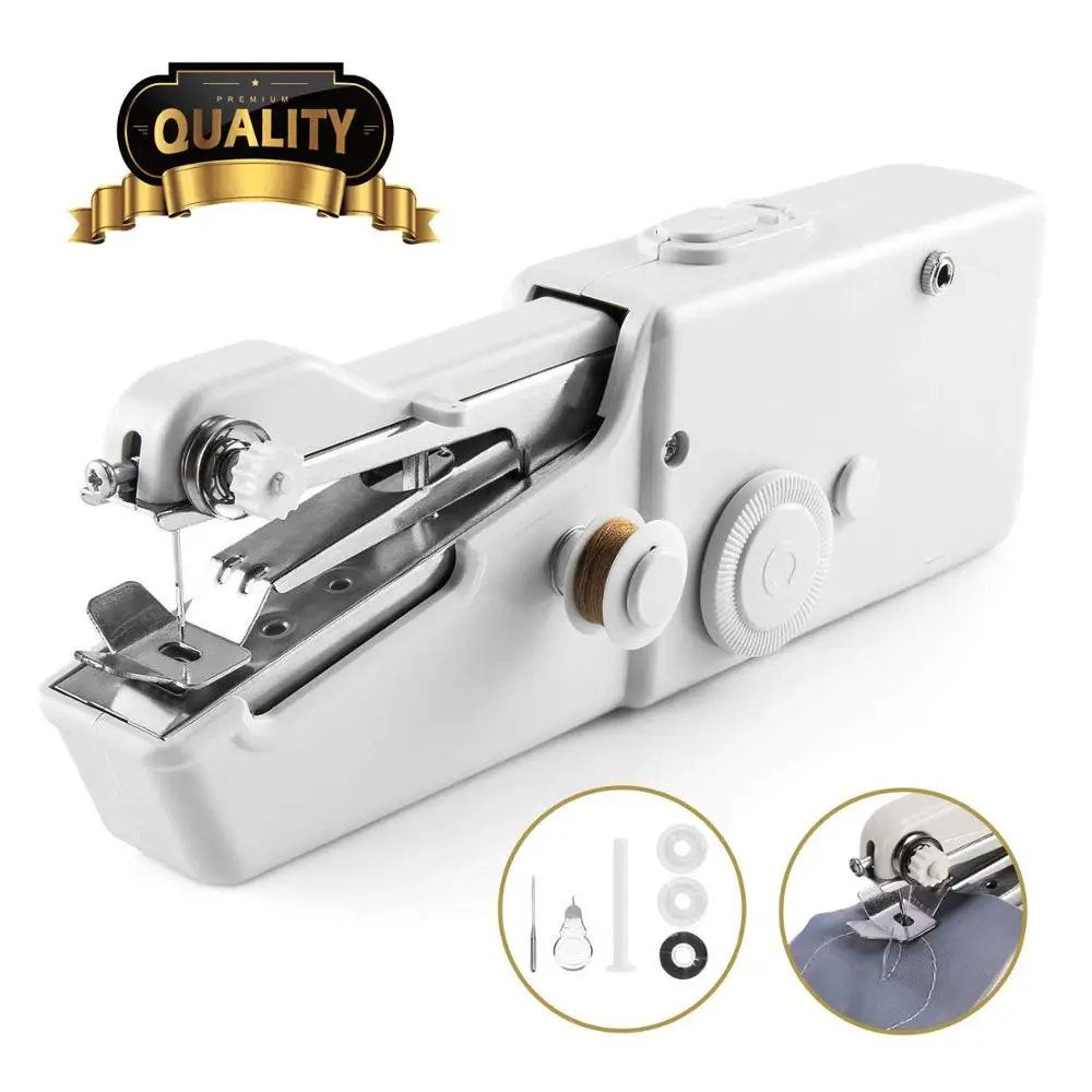 Handy Stitch Portable Handy Mini Sewing Machines Stitch Sew Needlework Cordless Clothes Fabrics Electric Sewing Machine