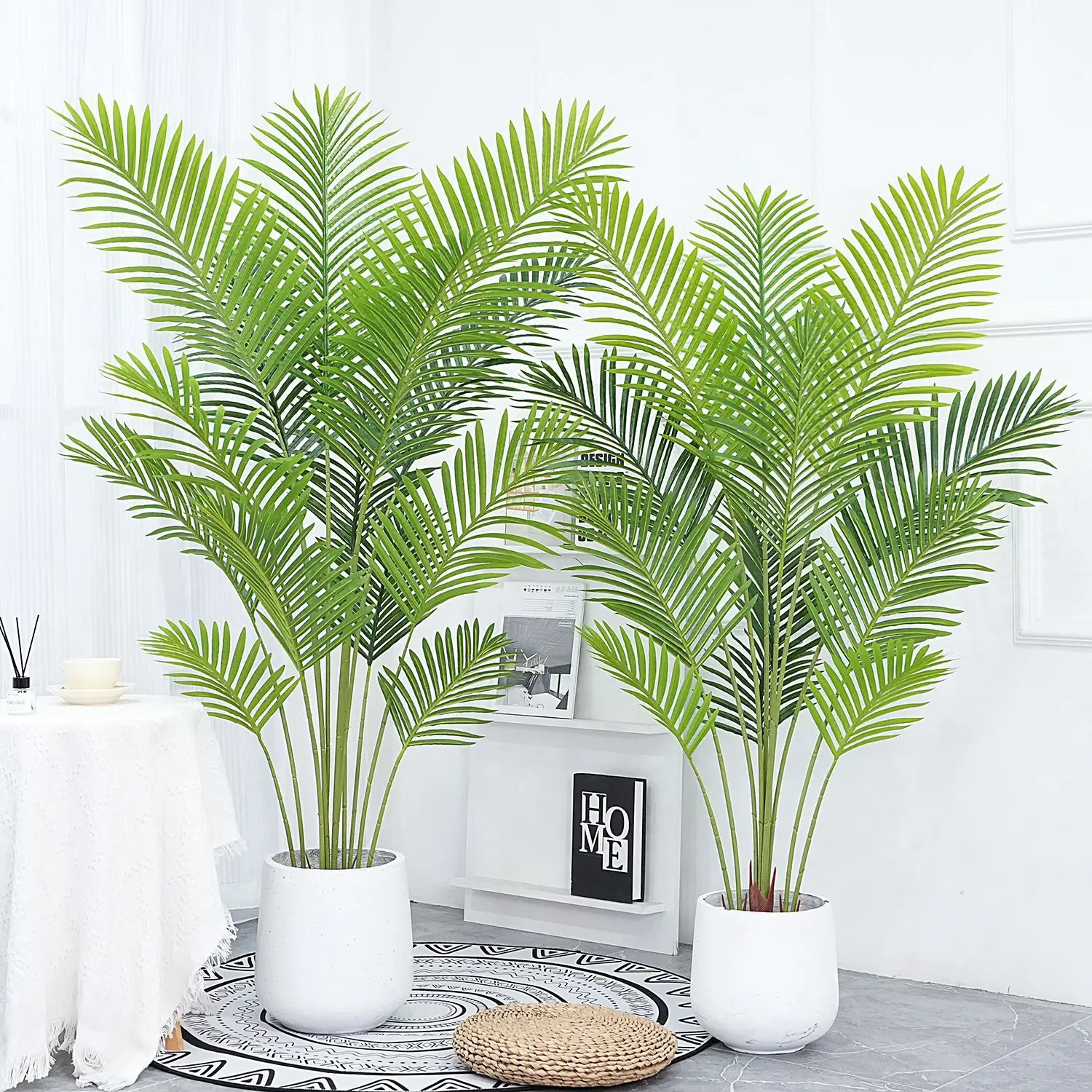 Stunning artificial plant giant madagascar palm potted plant outdoor indoor decorate tree landscape artificial plants  palm tree