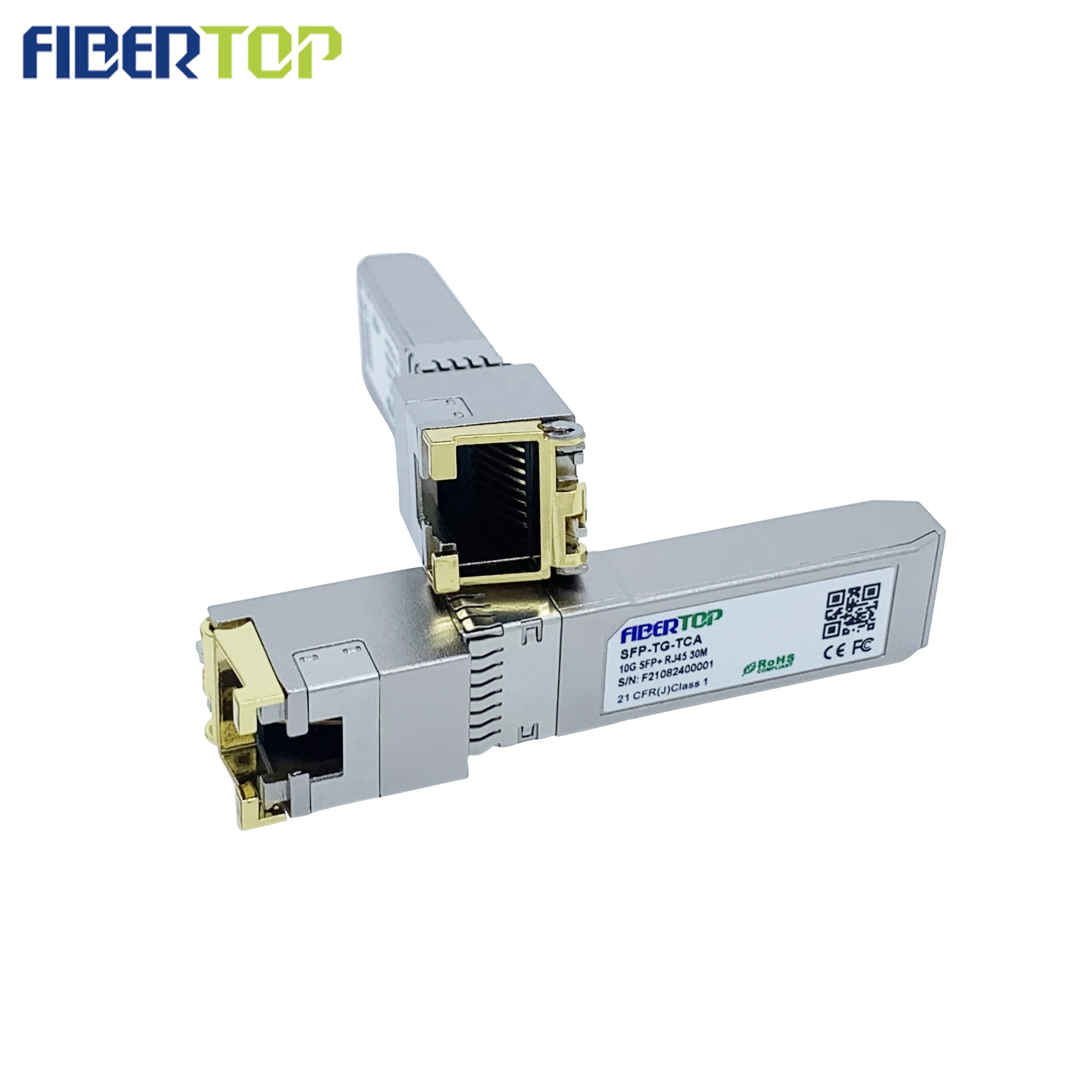 Fibertop меди модуль поставщик 10g sfp + возможностью погружения на глубину до 30 м медь RJ45 для H3C SFP-XG-T оптический трансивер