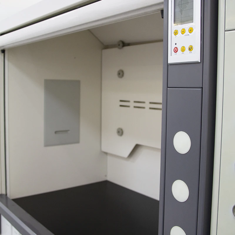 Laboratory Small Mobile Fume Cupboards Chemical Constant Volume Metal Fume Hoods With Exhaust Fan For Chemical Fumes