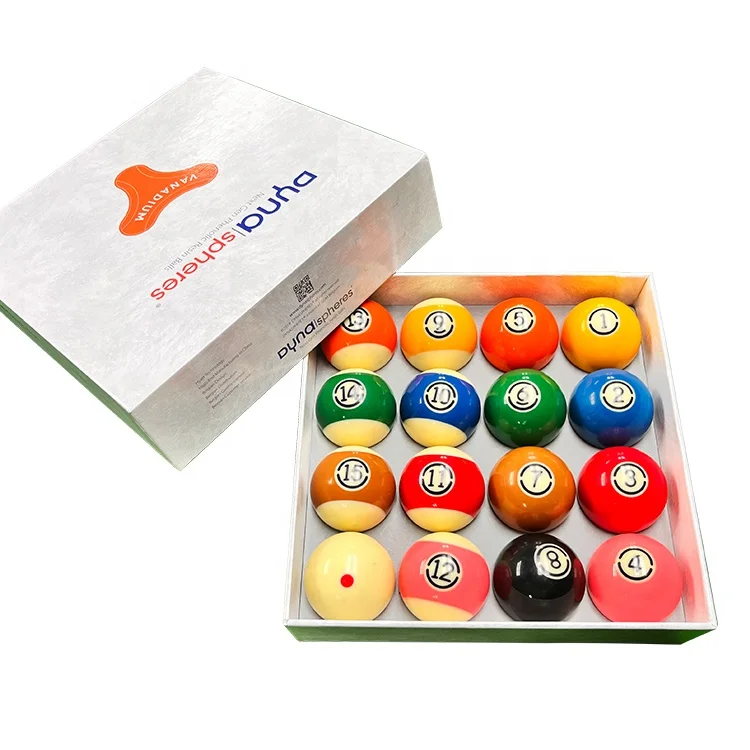 Custom Tournament Quality Regular Size 57.2Mm Complete 16 Balls Pool Ball Billiard Table Accessories Snooker Ball