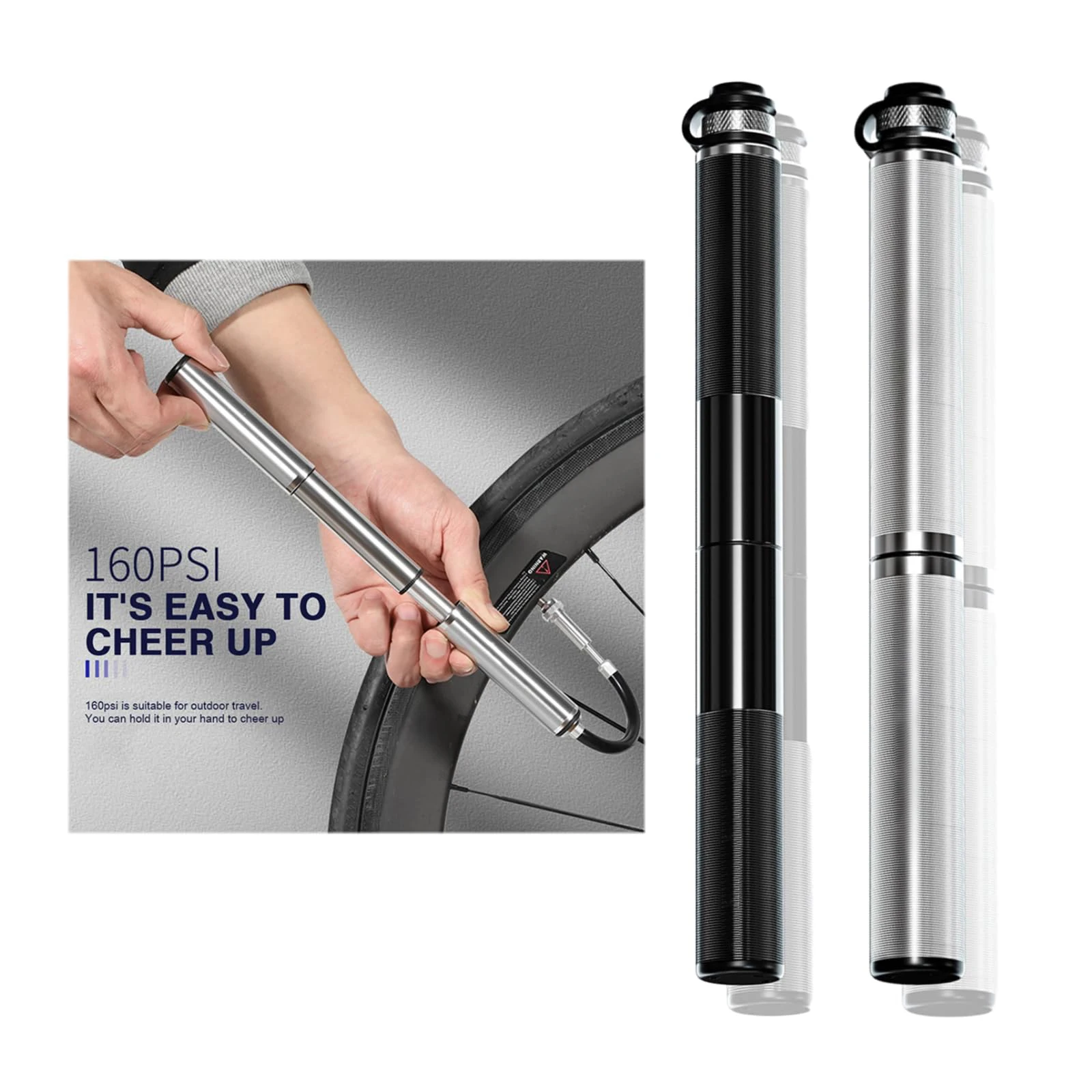 Air Bike Presta Adapter Mouth Conversion Bike Pump Mini Bicycle Air Pump Portable Mini Mountain Bike Bicycle Hand Air Pump