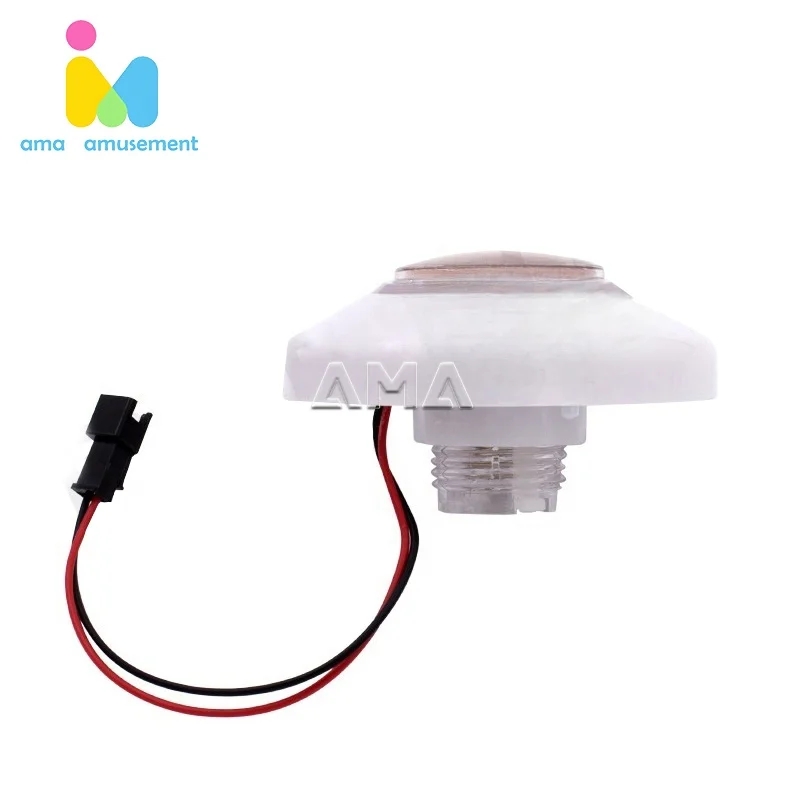 AMA Big round UFO RGB flashing illuminated push button Doll machine LED button Colorful arcade LED button