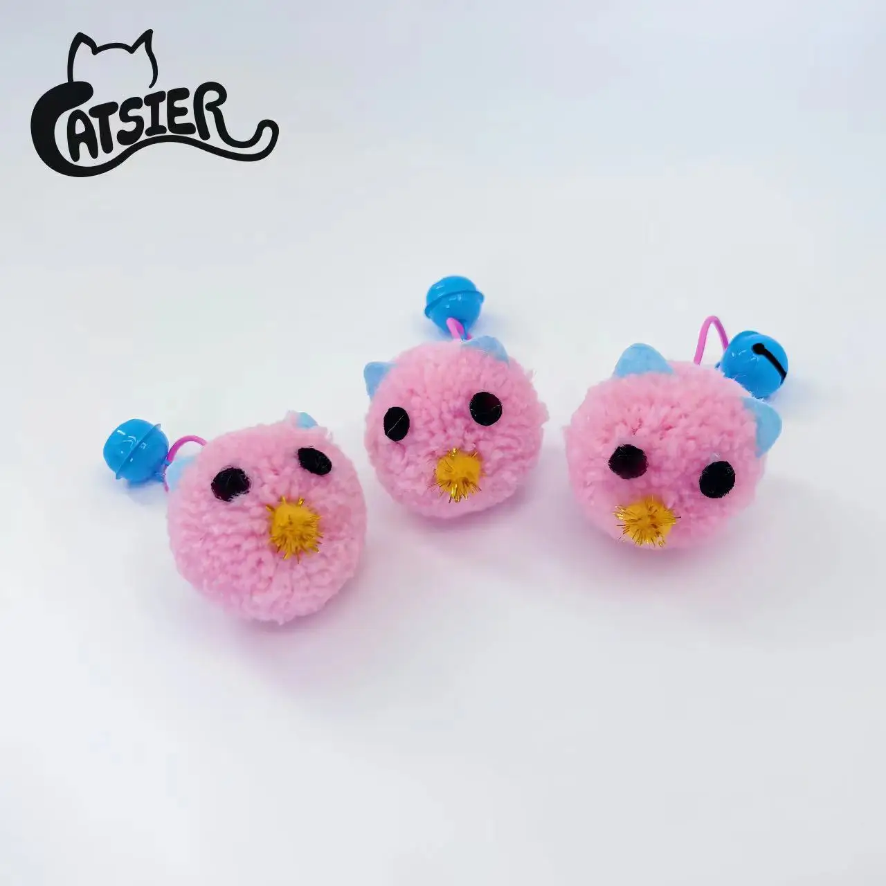 Оптовая продажа симпатичная игрушка для кошек в форме мышей с колокольчиком