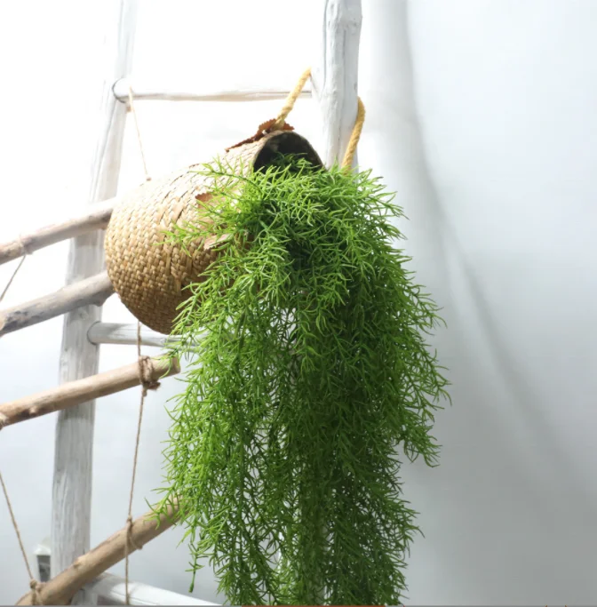 FC7201 Artificial Hanging Plants Fake Trailing Plants Leaves for Wall Home Porch Garden Fence Decoration