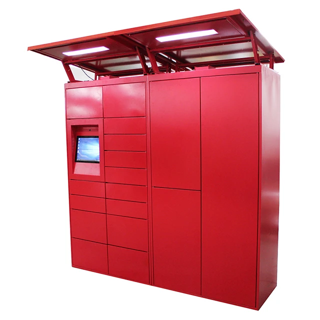 Smart click and Collect Parcel delivery sender and receiver electric laundry rental Lockers outdoor