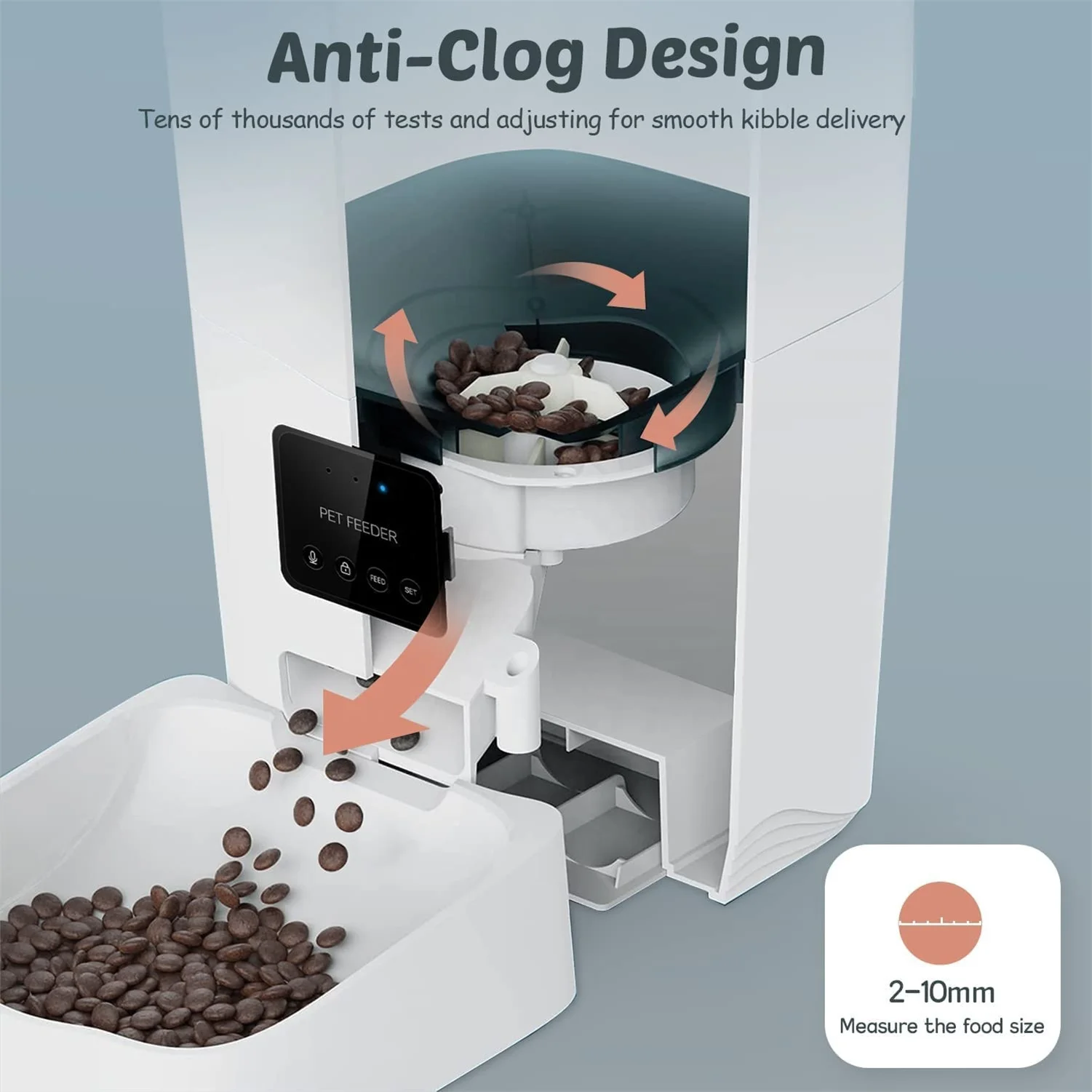 3l interactive wifi app phone remote control automatic dog cat pet feeder with bowls pet food dispenser