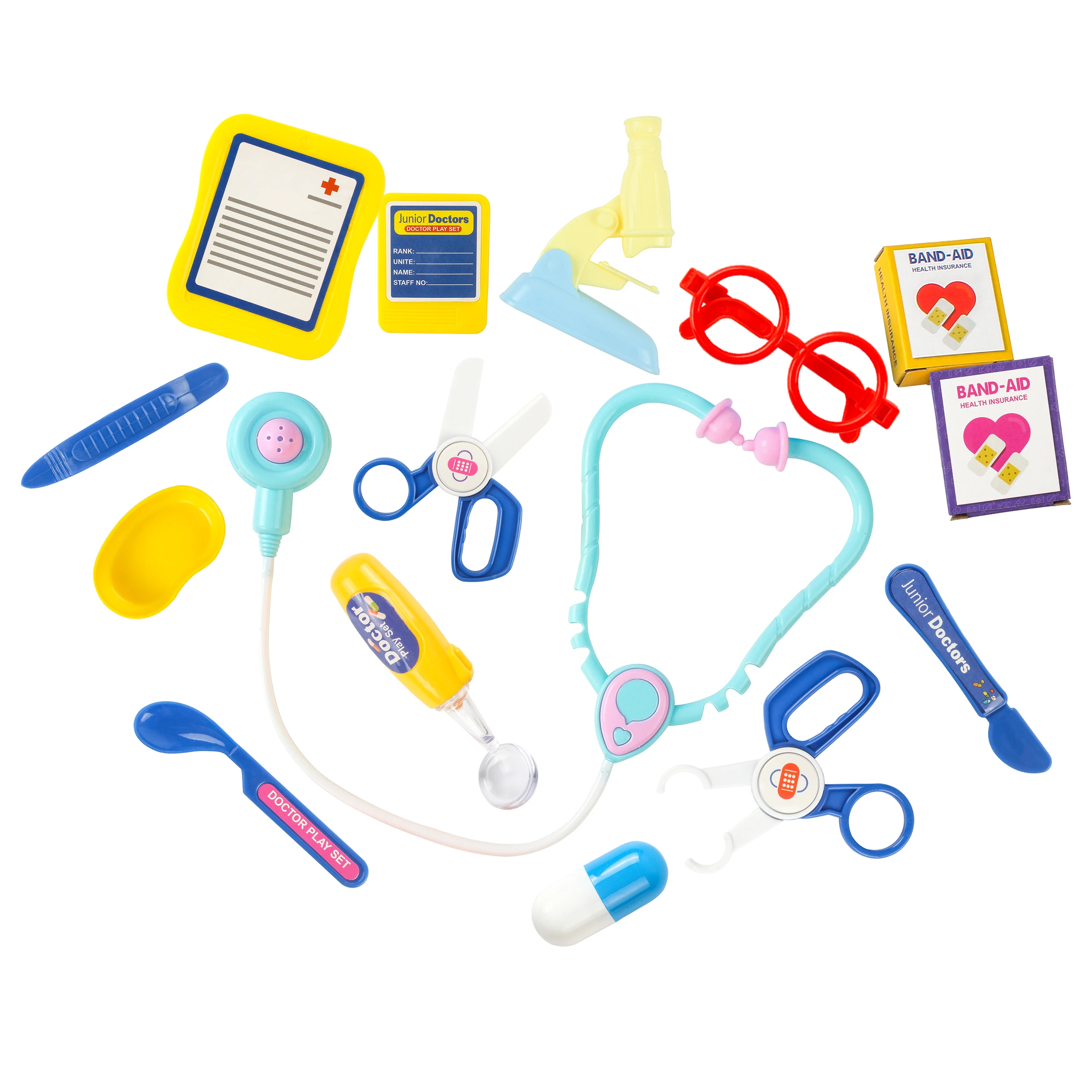 Simulated Play house learning Medical Equipment Model Pretend Doctor Play Set Stethoscope Toy For Kids