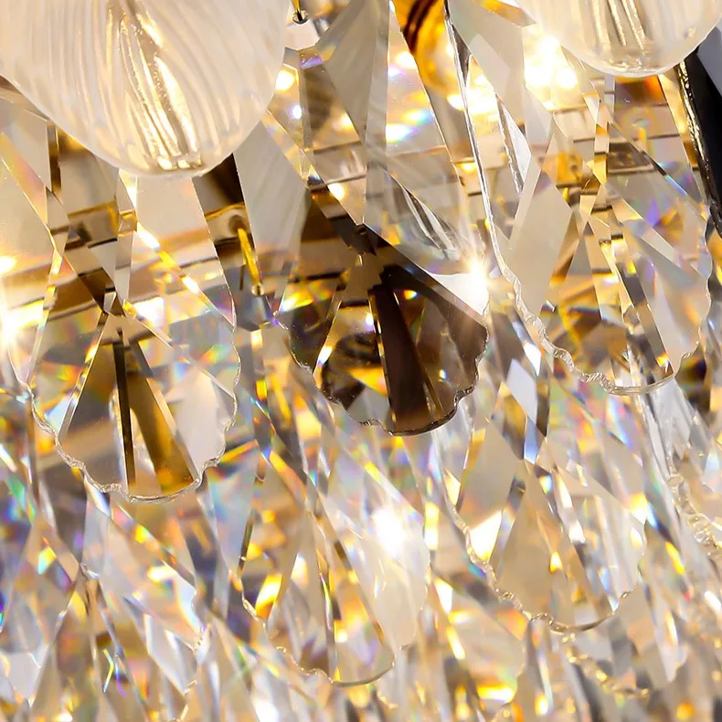 High Quality Nordic Crystal Ceiling Lighting Chandelier Pendant Lights Modern For Living Roomv