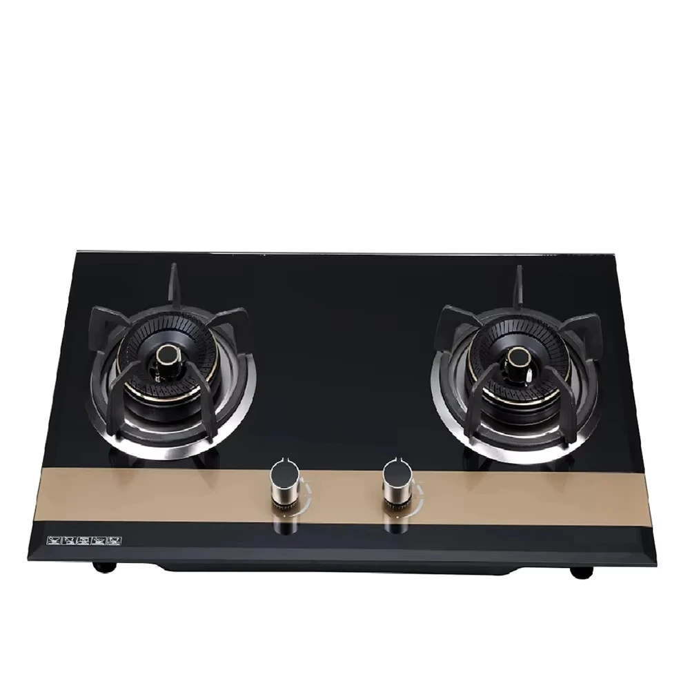 Vietnam Market Tempered Glass Cooktop 2 Burner Gas Stove Wholesale Cheap Kitchen Use 3 High Quality Built in Cooker
