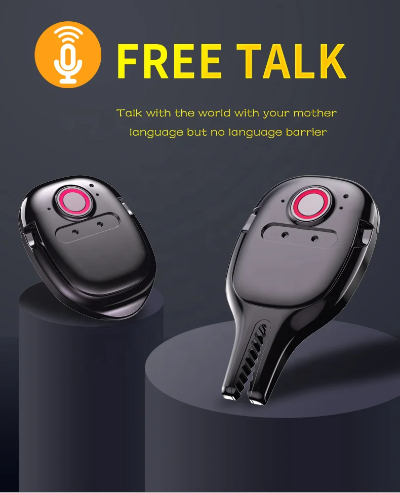 Accurate Arabic English Simultaneous Translation Voice Recorder Vietnamese Translator Voice Buds Electronic Voice Translator