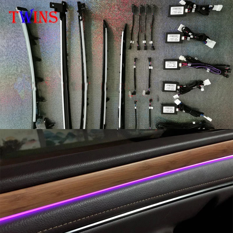 Разноцветный внутренний атмосферный свет для Lexus es автомобильное окружающее освещение автомобильная система