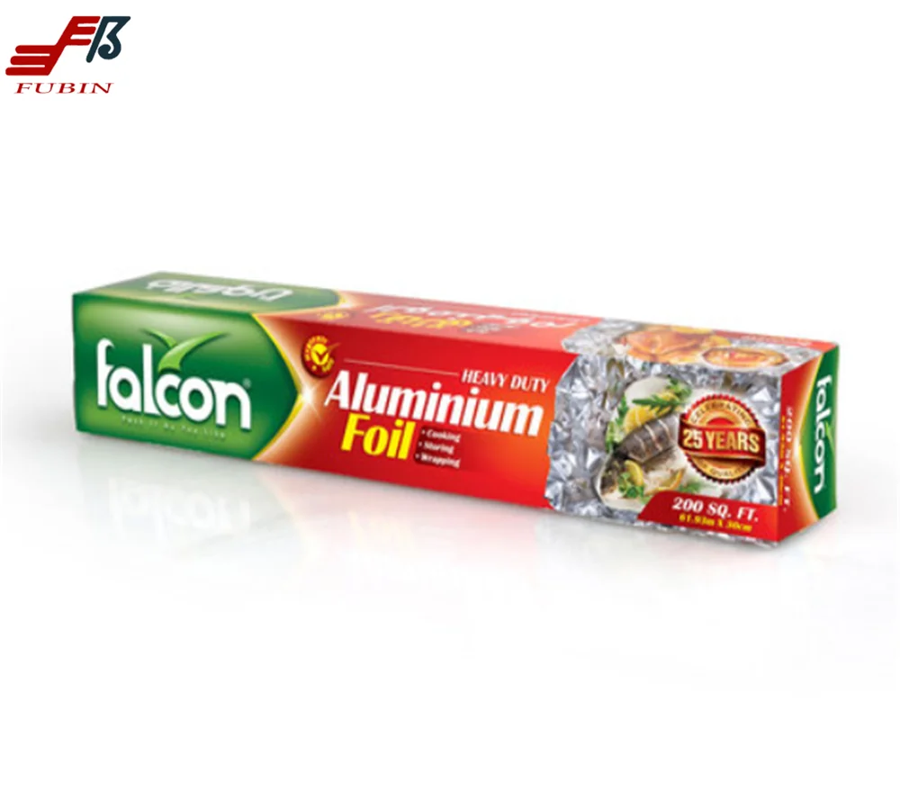 Customized Packing Aluminum Foil Roll falcon Disposable Soft High Temperature Aluminium Foil For Restaurant papel