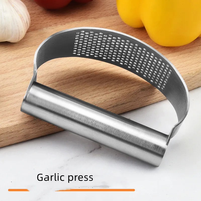 Wholesale Garlic Press Stainless Steel Household Garlic Crusher With Ergonomic Handle Garlic Machine