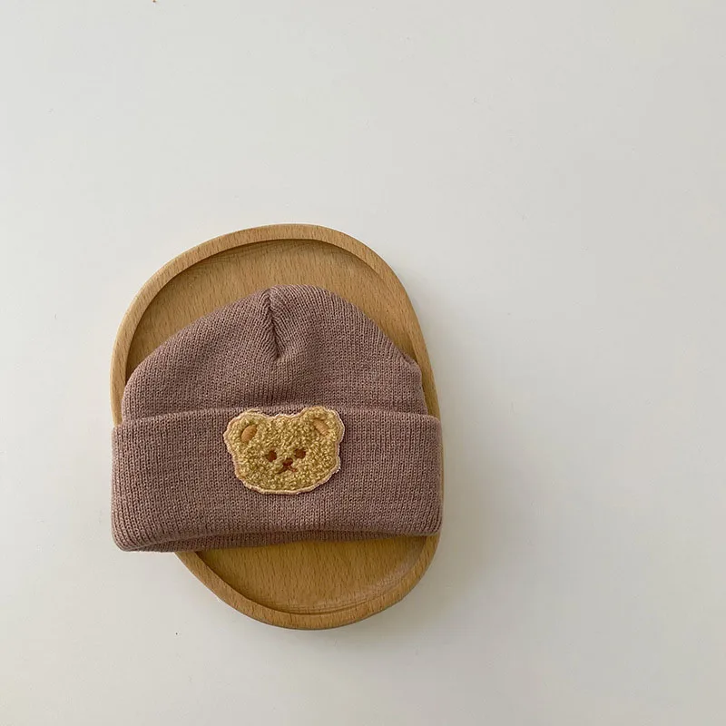 Fashion cotton fabric winter kids caps customized baby hats Unisex newborn baby beanie hats