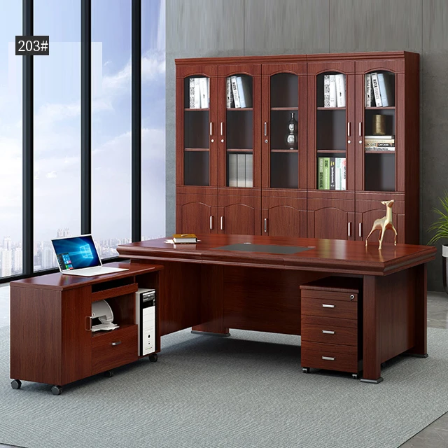 GuoDing  office furniture Best Seller CEO Boss Table modern Fashion 1.2 meter luxury boss executive desk