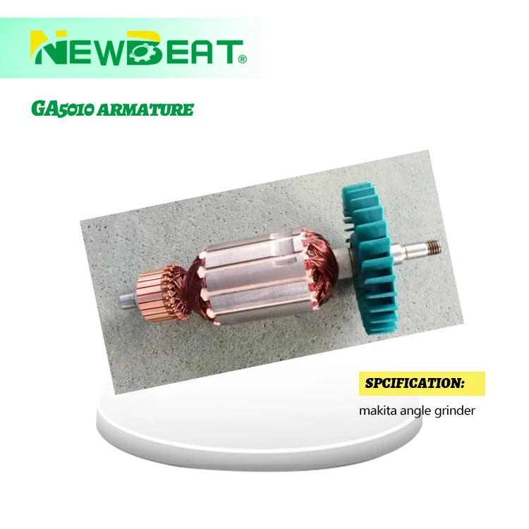 Newbeat high quality copper  armature  GA5010  for electric  angle grinder power tools  spare parts China OEM motor rotor