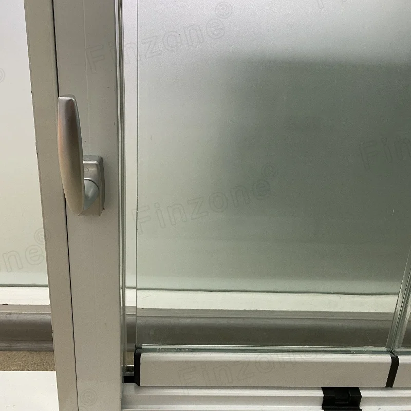 chic transparent Finzone exterior waterproof frameless folding glass door