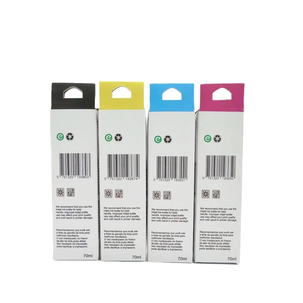 Wholesale 544 544 Inkjet printer water based Ink dye ink For Epson L1110/L3100/L3101/L3110/L3111/L3115/L3116/L3156