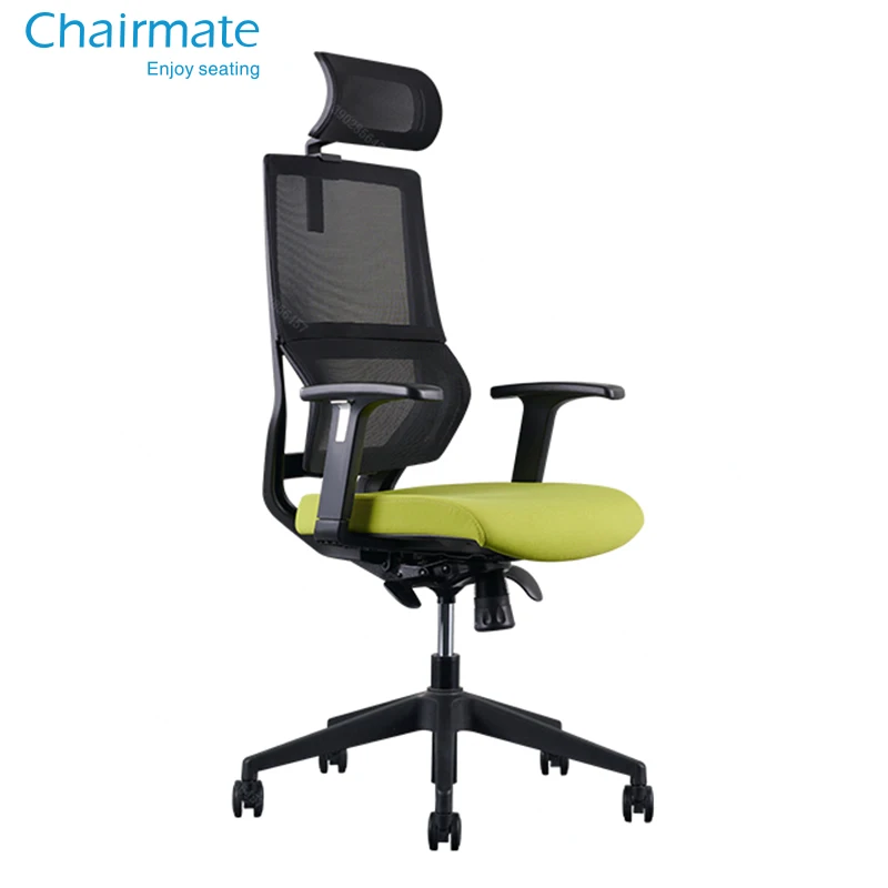 Modern Synchronized Mechanism Upholstered Ergonomic Office Chair With 4d Adjustable Armrests