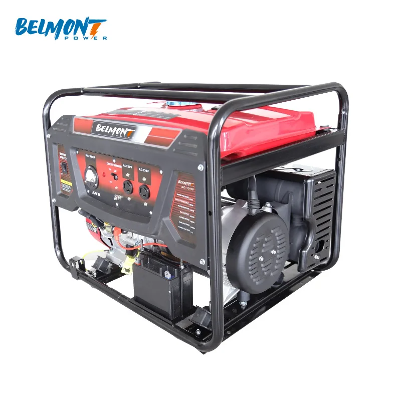 50Hz 12V 8.3A Open Frame 6KW 6.5KW 7KW 7.5KW 10kw Inverter Gasoline Generator for Home Backup