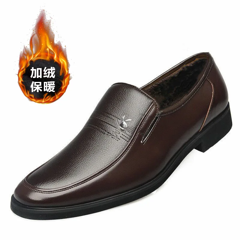 
Two Layer Cowhide Pu Lining Shoes Men Formal Leather Men Leather Shoes 
